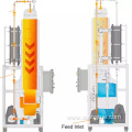 Sewage treatment single-double lifting membrane